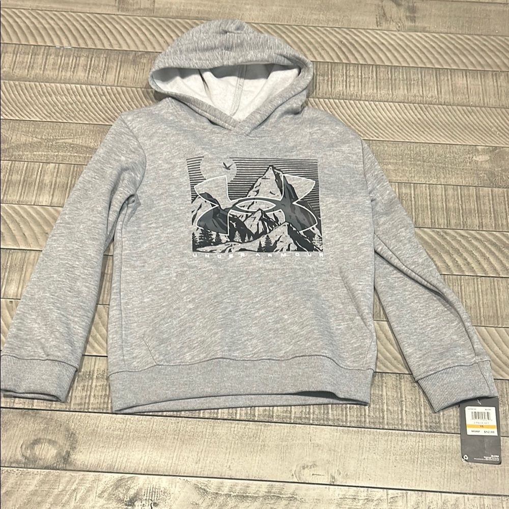 Under Armour Gray Sweatshirt with Graphic Design